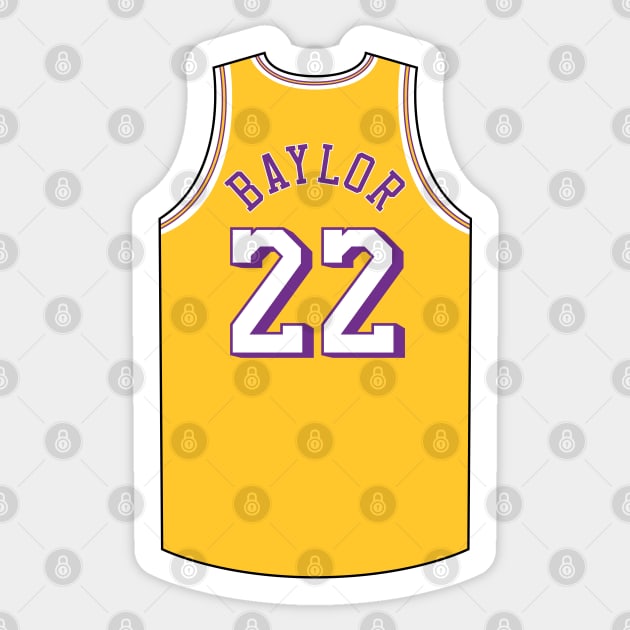 Elgin Baylor Los Angeles Jersey Qiangy Sticker by qiangdade